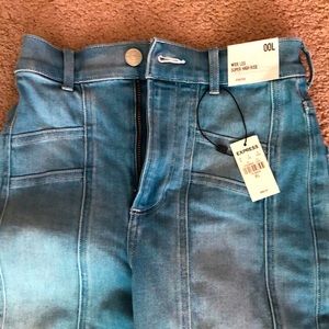 Express wide leg super high rise 00 NWT